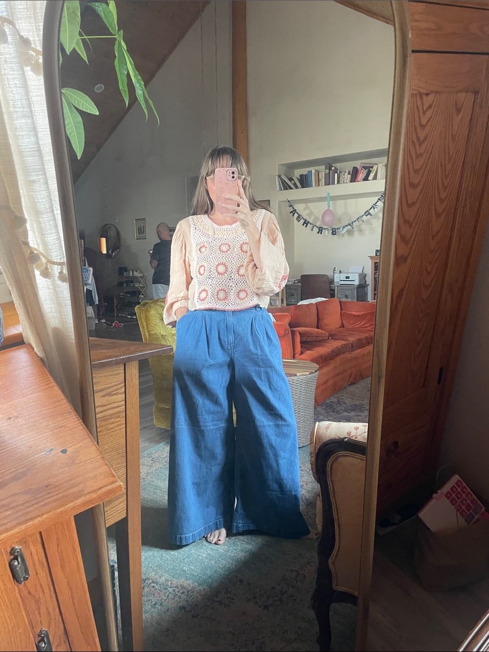 GAPxDOEN Extra Wide Leg Denim Pants